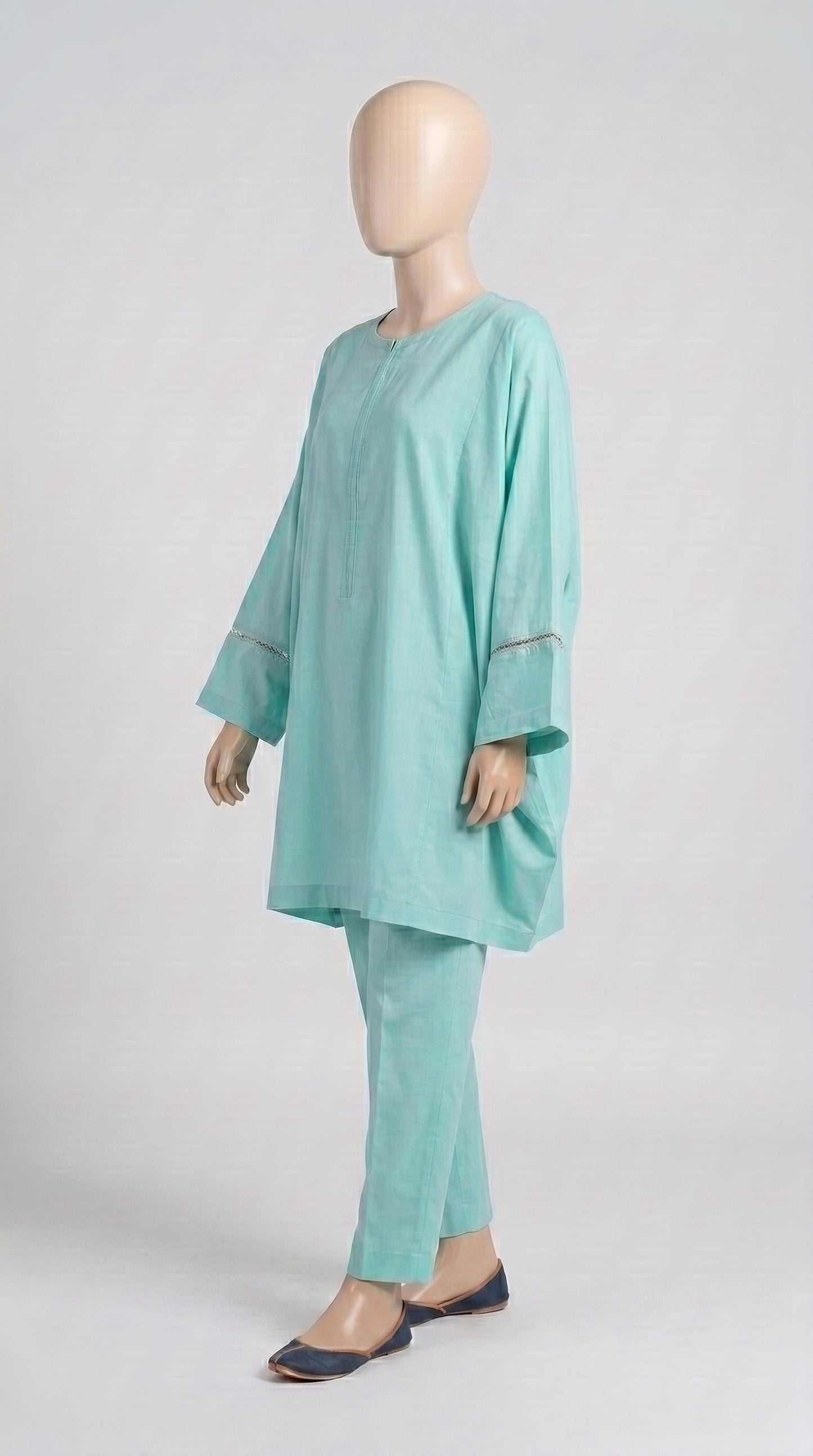 Mint Cord Kaftan Co-ord — view 4