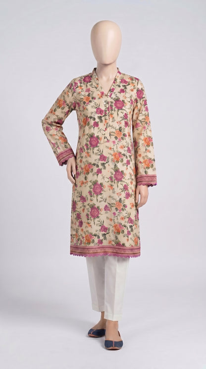 Antique Garden Floral Print Kurta — view 3