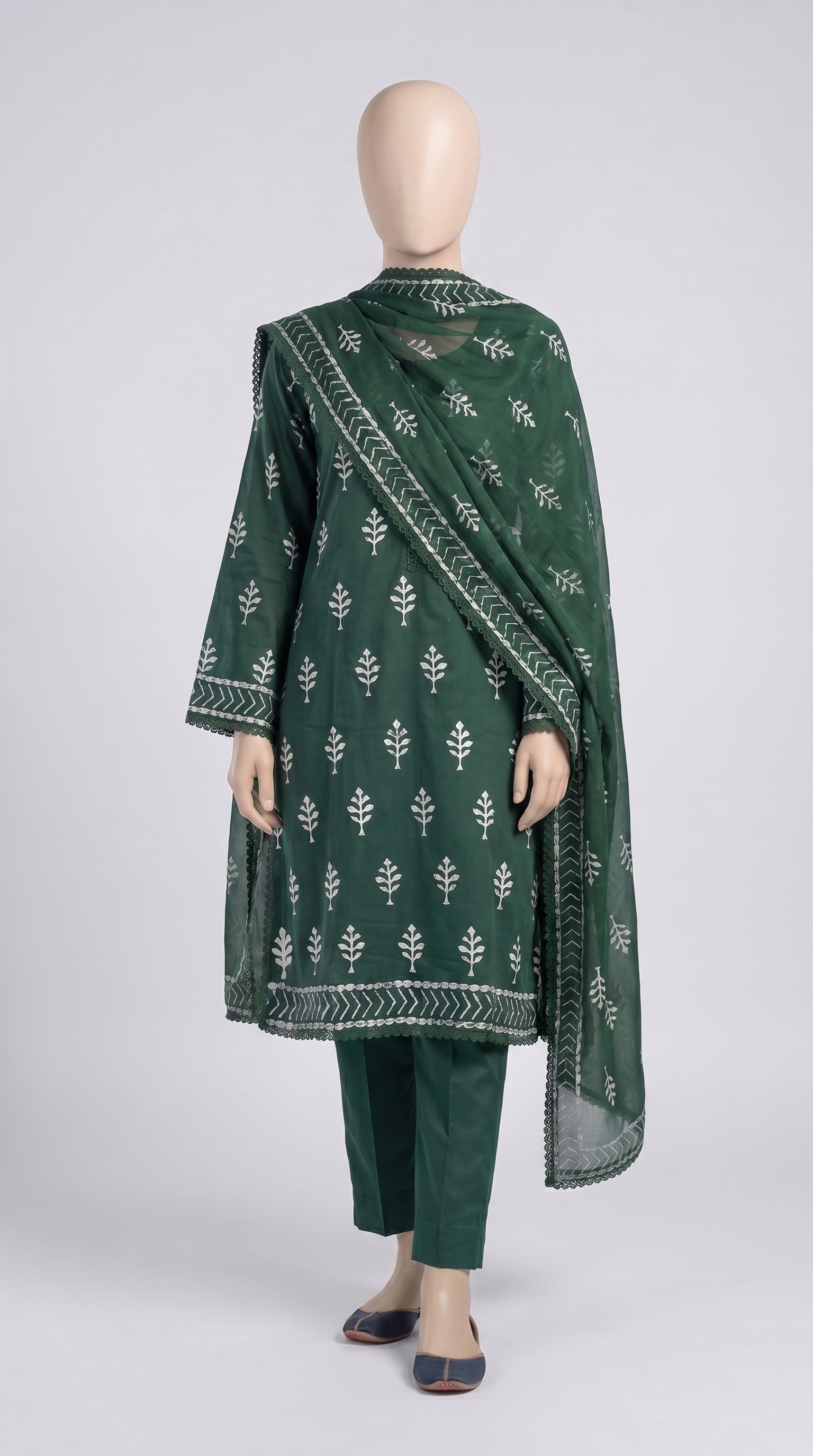 Emerald Tree Motif 3-Piece — view 1