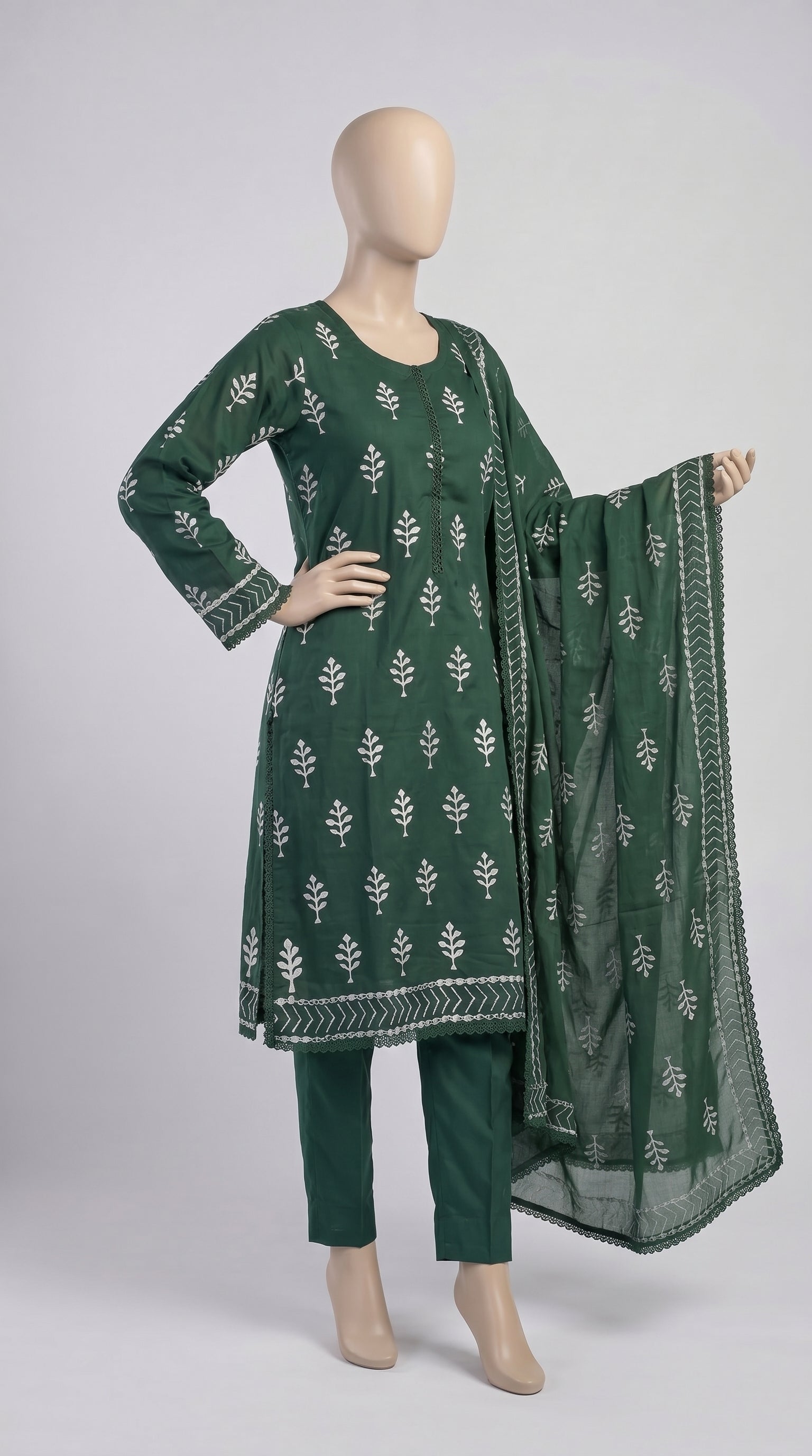 Emerald Tree Motif 3-Piece — view 2
