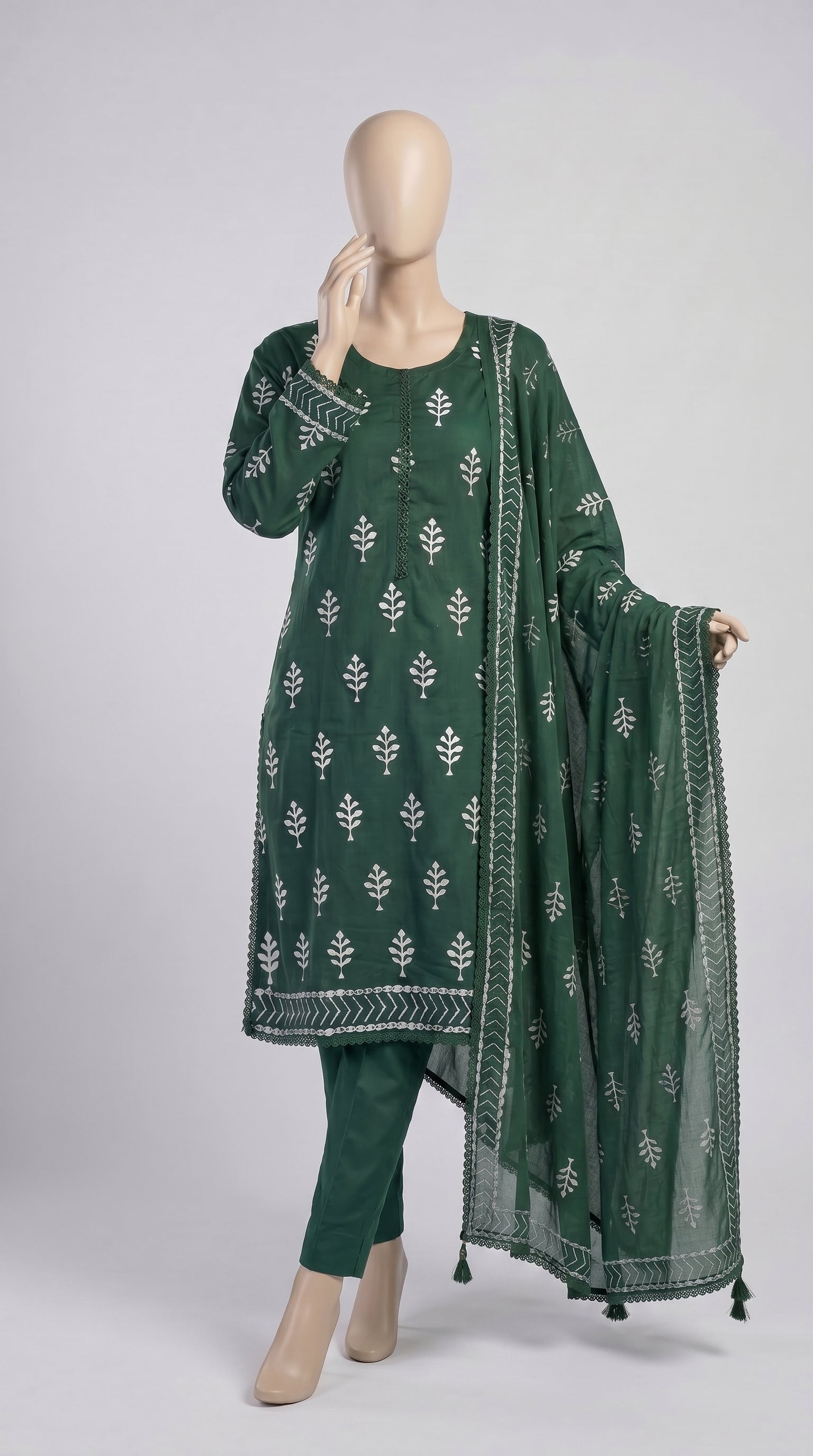 Emerald Tree Motif 3-Piece — view 3