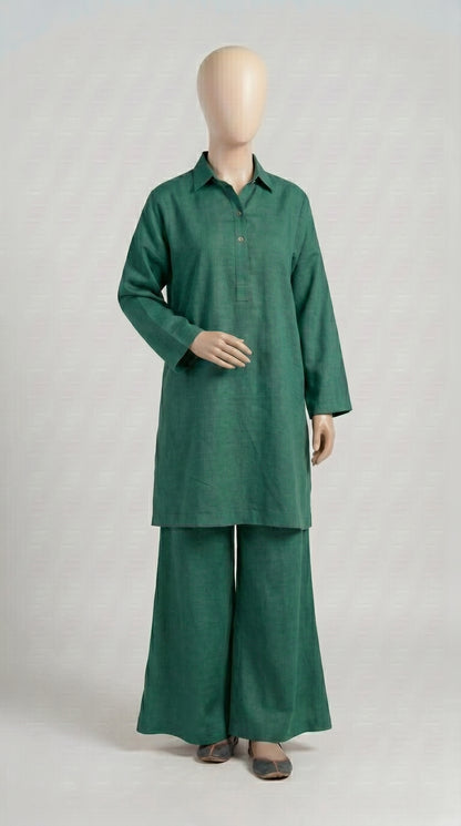 Green Lawn Solid Co-ord — view 2