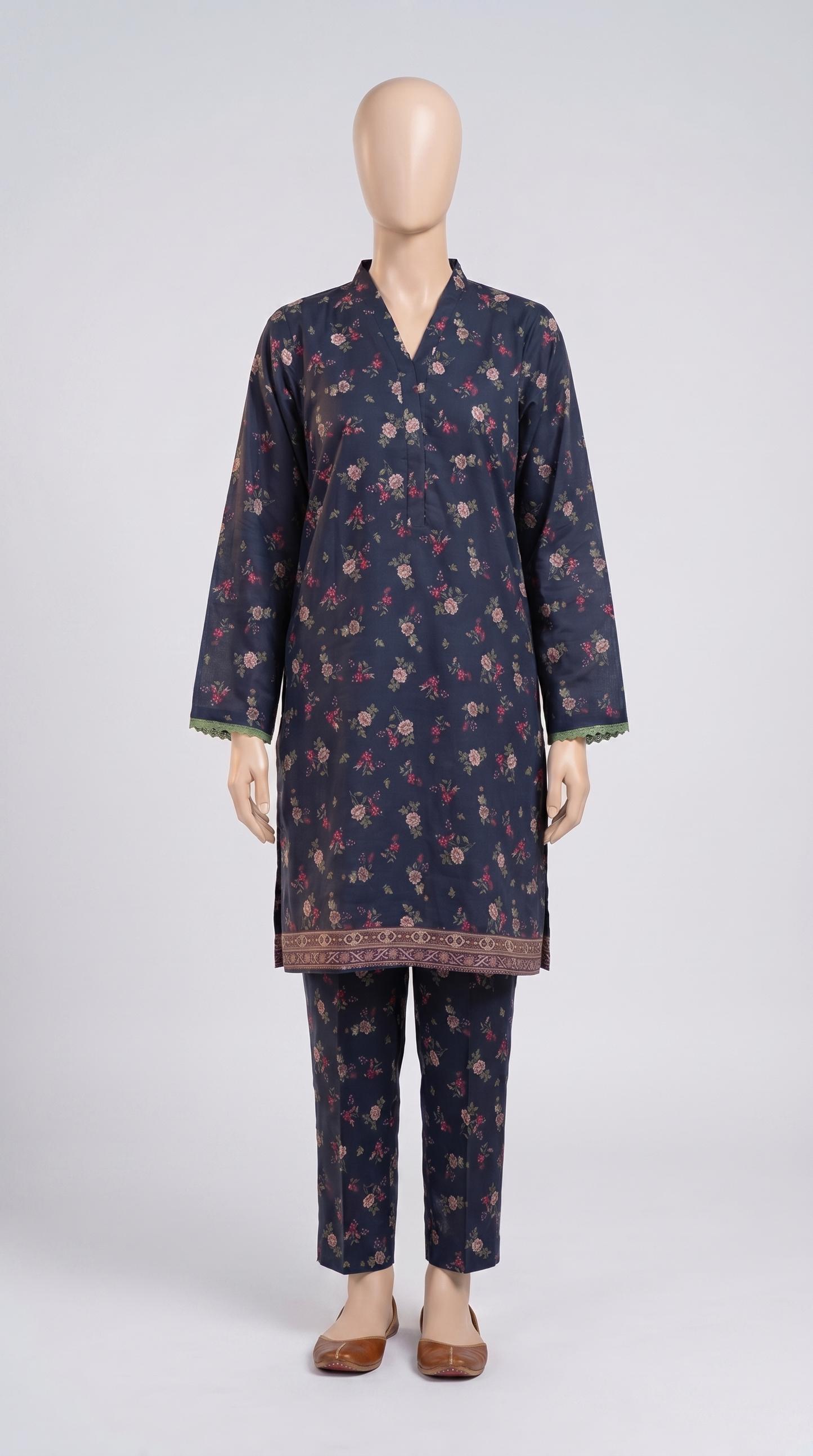Midnight Rose Print Lawn Co-ord — view 1