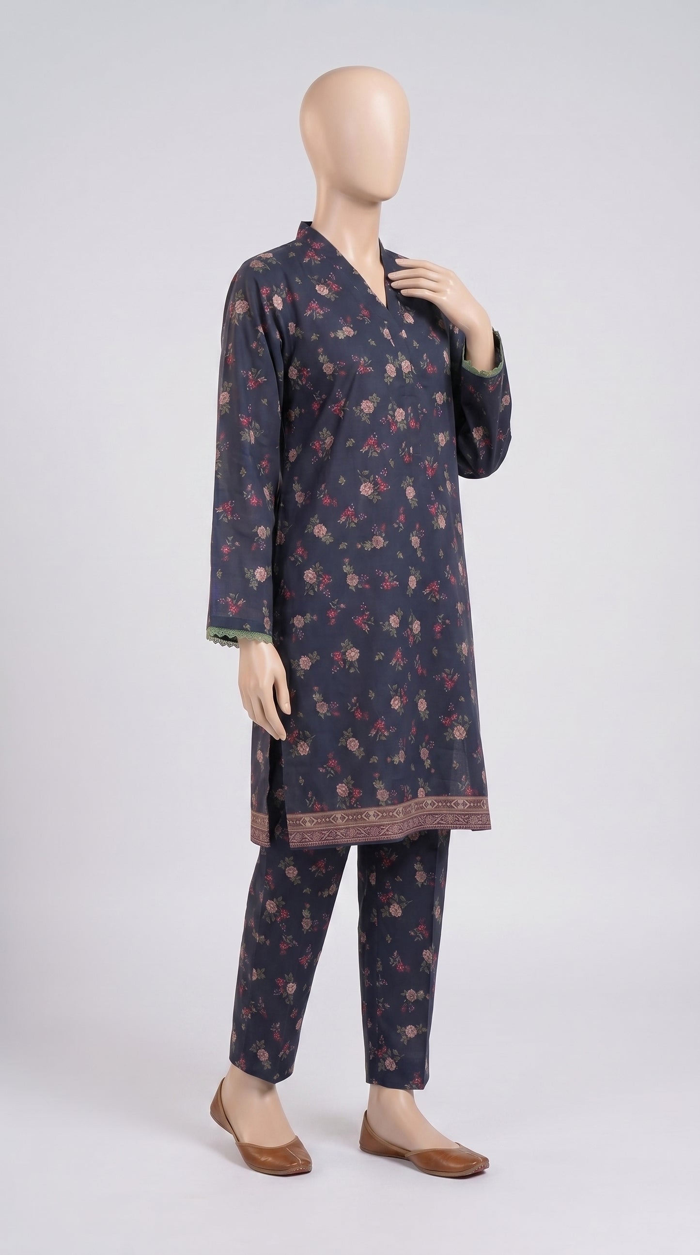 Midnight Rose Print Lawn Co-ord — view 2
