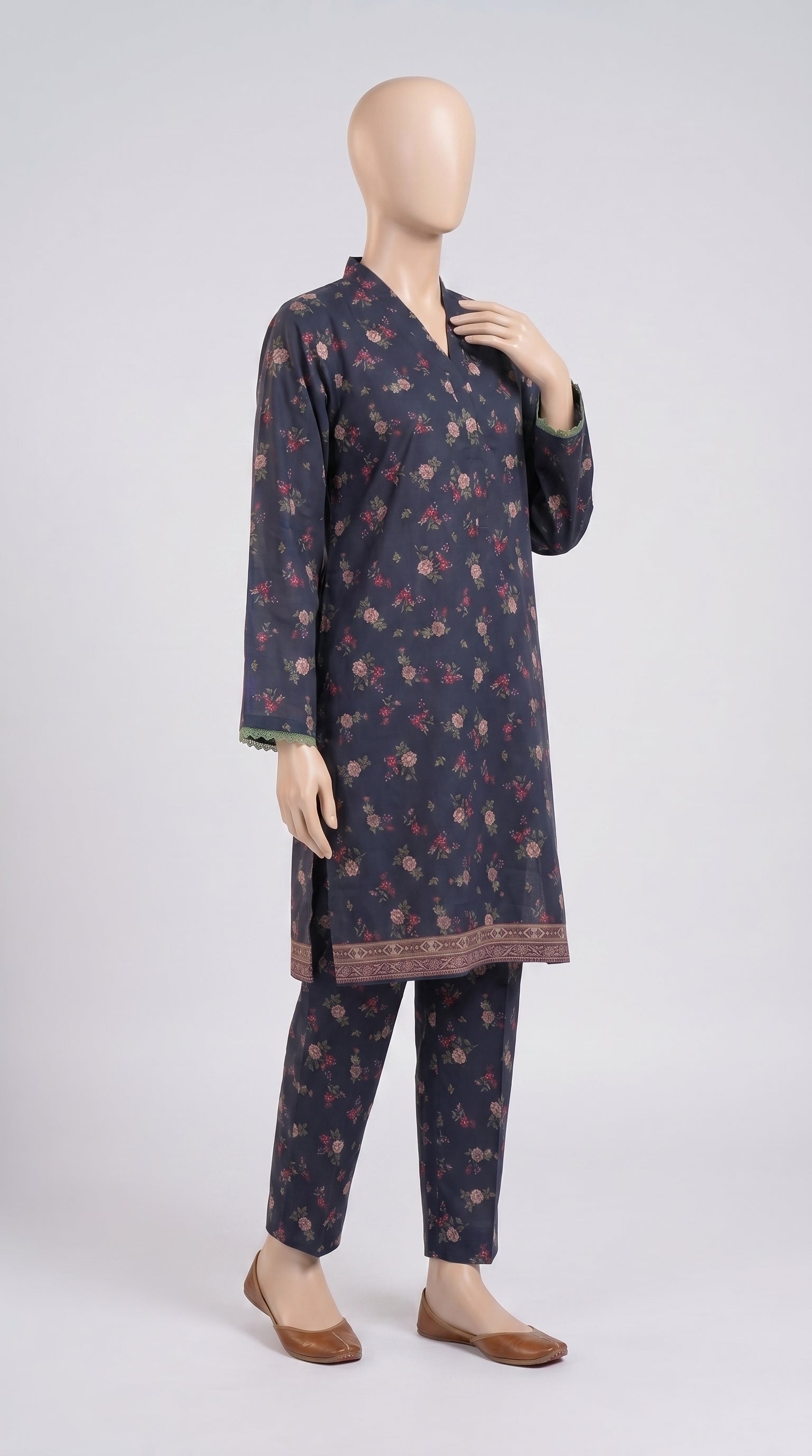 Midnight Rose Print Lawn Co-ord — view 2