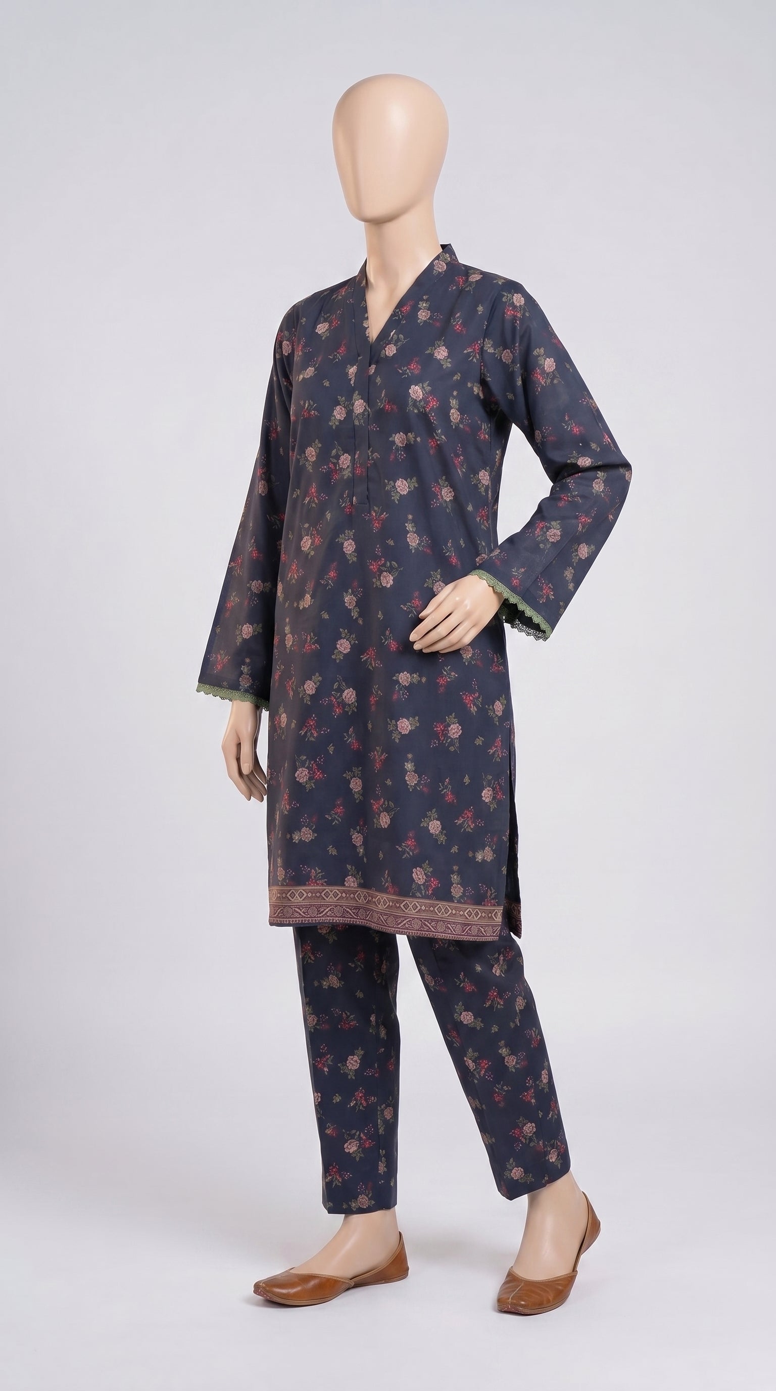 Midnight Rose Print Lawn Co-ord — view 3