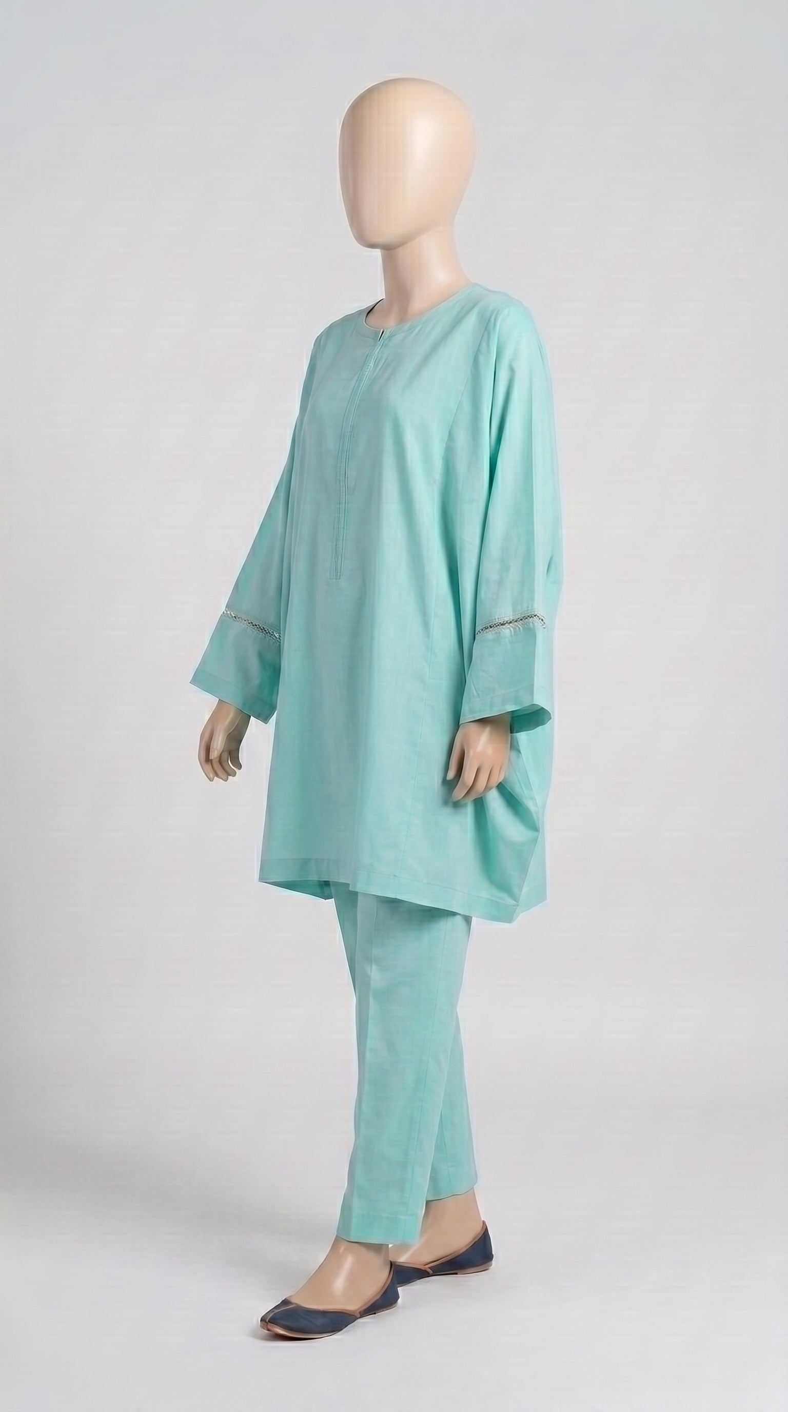 Mint Cord Kaftan Co-ord — view 4